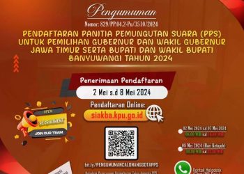 Open Recruitment, KPU Banyuwangi Membutuhkan 651 PPS untuk Pilkada 2024