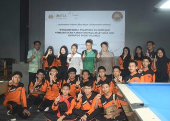 PKM Unesa Optimalkan Pelatihan Atlet Bilyar Sidoarjo Berdasar Sport Science