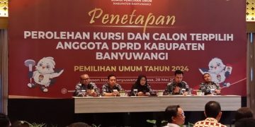 KPU Gelar Pleno, Tetapkan 5O Anggota DPRD Banyuwangi