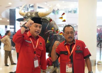 Kekompakan Eri -Armuji Hadiri Rakernas V PDIP , Cak Ji : Saya Tut Wuri Handayani