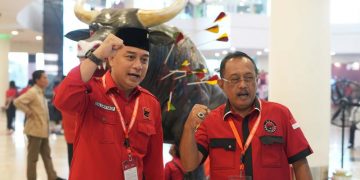 Kekompakan Eri -Armuji Hadiri Rakernas V PDIP , Cak Ji : Saya Tut Wuri Handayani