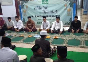 Halal Bihalal NU Ranting Gedangsewu dan Banom Tekankan Sinergi Hidupkan Masjid