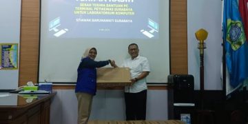 TPS Serahkan Bantuan PC untuk Laboratorium Komputer STIAMAK