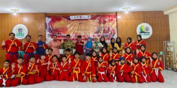 Gembleng Kemampuan Bela Diri, Puluhan Siswa Tapak Suci Kebomas Ikuti Latgab