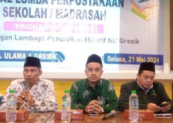 Dongkrak Mutu Pendidikan di Bidang Literasi, LP Ma’arif NU Gresik Gelar Penilaian Lomba Perpustakaan