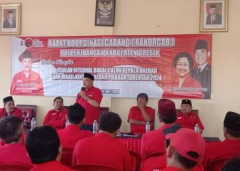 Rakorcab PDIP Gresik Usulkan 5 Nama Maju dalam Kontestasi Pilkada 2024