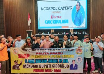 Pelita Prabu Dukung Cak Khulaim Maju Bupati Sidoarjo