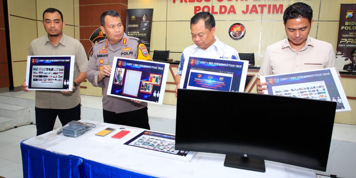 Subdit V Siber Polda Jatim Bongkar Ribuan Konten Website Asusila