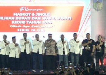 KPU Kabupaten Kediri Launching Maskot Dan Jingle Pemilukada Serentak 2024
