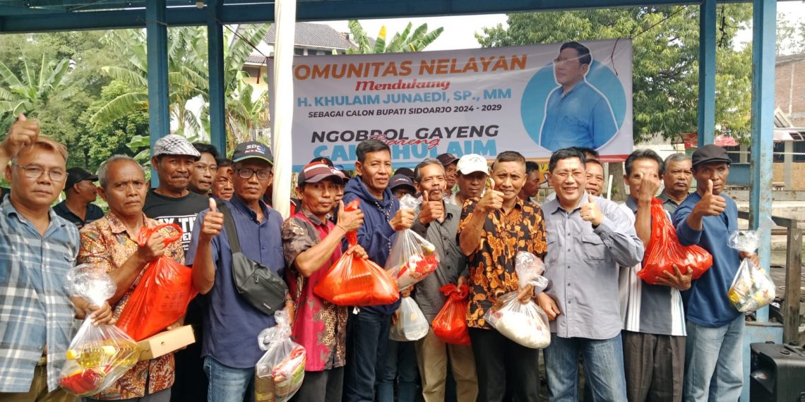 Nelayan Bluru Kidul Dukung Cak Khulaim Maju Bupati Sidoarjo