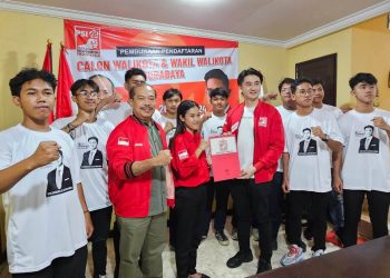 Bersama Belasan Pelajar, Bro Richard Ambil Formulir Cawawali di PSI