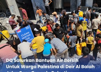 Dompet Al-Qur’an Indonesia Salurkan Bantuan Air Bersih Untuk Warga Palestina di Deir Al Balah Jalur Gaza Tengah, Palestina