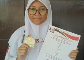 Nastity Siswi SMP Nurul Fikri Terus Belajar Hingga Meraih Medali Emas Nasional 2024
