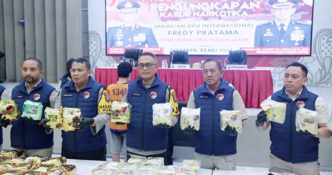 Ditresnarkoba Polda Jatim Sita 84 Kilogram Sabu Jaringan Internasional Fredy Pratama