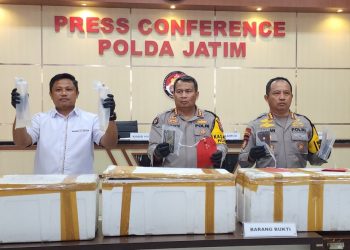 Ditpolairud Polda Jatim Bongkar  Transaksi Lobster Ilegal