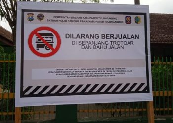 Sering Macet dan Semrawut, Dua Ruas Jalan di Tulungagung Disterilkan dari PKL