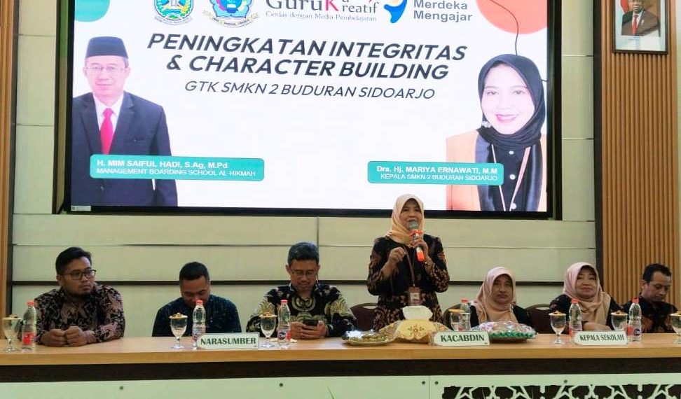 Masuk Ajaran Baru SMKN 2 Buduran Tingkatkan Integritas dan Character Building GTK