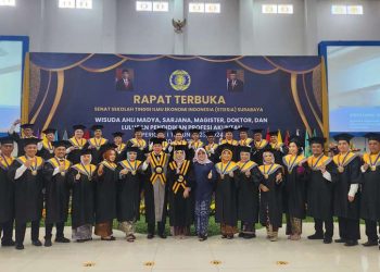 STIESIA Mewisuda 351 Mahasiswanya, Sri Wulandari Berharap Dosen dan Mahasiswa Tetap Harmonis  