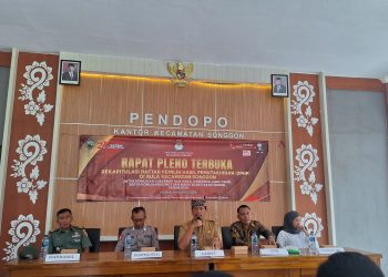 PPK Songgon Gelar Pleno Terbuka Rekapitulasi DPHP, Tetapkan 45.530 Pemilih Aktif