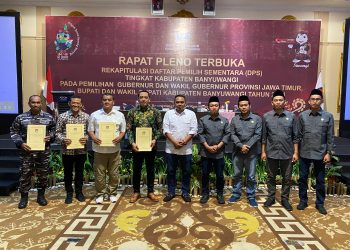 KPU Banyuwangi Tetapkan 1.350.080 Orang Daftar Pemilih Sementara Pilkada 2024