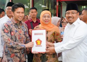 Khofifah-Emil Terima Form B1 KWK dari Gerindra untuk Berlaga di Pilgub Jatim 2024