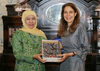 Khofifah Tegaskan Komitmen Perlindungan Perempuan dan Anak Jatim saat Bertemu Perwakilan PBB