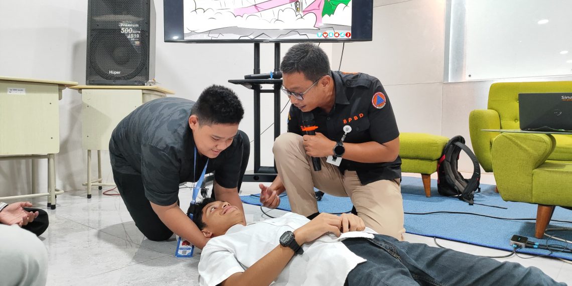 BPBD – SMP SAIM Gelar Simulasi Darurat Bencana