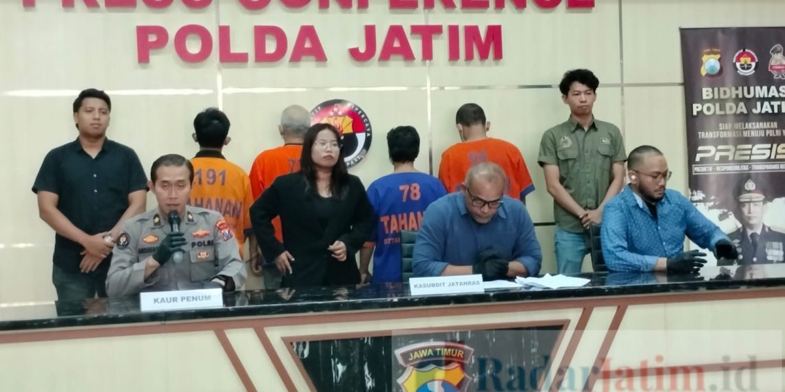 Subdit Jatanras Polda Jatim Tangkap Komplotan Maling Truk Trailer