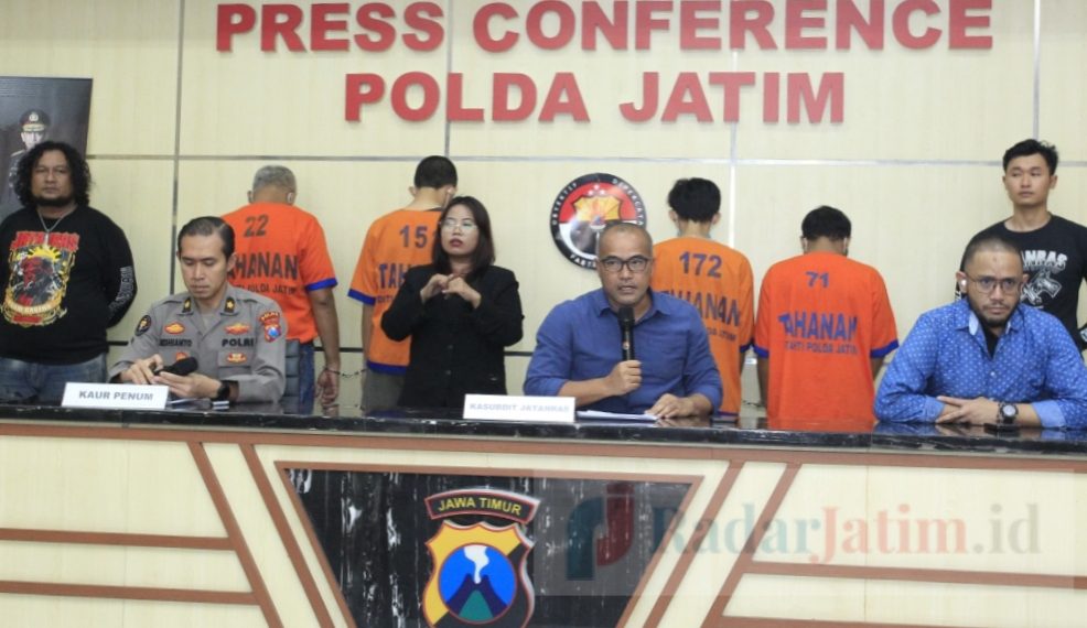 Sindikat Maling Baterai Tower Diamankan Subdit Jatanras Polda Jatim