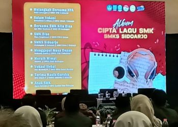 Dinas Pendidikan Jatim Beri Apresiasi Launching 10 Lagu Karya Siswa SMK Sidoarjo