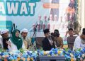 Peringati Maulid Nabi, Ribuan Siswa SMP Negeri 1 Sedati Sholawat Bersama