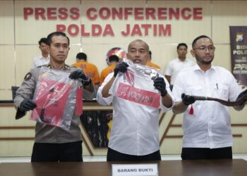 Subdit Jatanras Polda Jatim Sita Airsoft Gun dari Tersangka Spesialis Curanmor