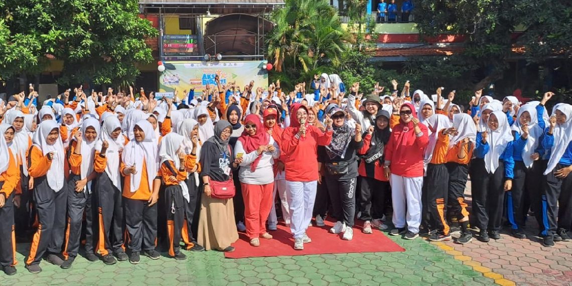 Ribuan Siswa SMP Negeri 4 Sidoarjo Cegah Stunting Melalui Gernas Aksi Bergizi