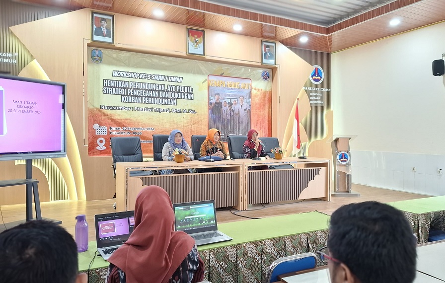 Guru SMA Negeri 1 Taman Diberikan Pemahaman Strategi Pencegahan Perundungan