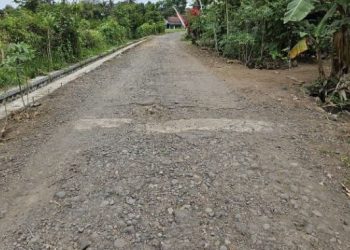 Memprihatinkan, Bertahun-tahun Jalan di Dusun Krajan, Cluring Belum Tersentuh Perbaikan
