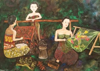 Pameran Tunggal, Pelukis Isabell Roses Memotret Fenomena Lawasan