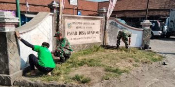 Gotong Royong Percantik Pasar Kunjang, Serangkaian HUT TNI Ke-79