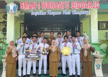SMA Negeri 1 Wonoayu Raih Juara 1 dan Best Player Liga Garuda Futsal League 2024