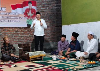 Calon Bupati Subandi Dipercaya Warga Bungurasih Bisa Atasi Banjir di Wilayah Waru