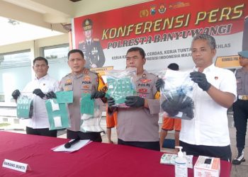 Polresta Banyuwangi Amankan 1,1 Kg Sabu, Tersangka Tertangkap di Srono
