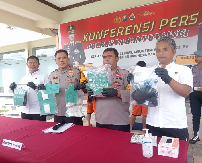 Polresta Banyuwangi Amankan 1,1 Kg Sabu, Tersangka Tertangkap di Srono