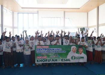 Relawan Santri Dukung Ganjar Jatim Gabung Gokil Gaspoll untuk Menangkan Khofifah-Emil