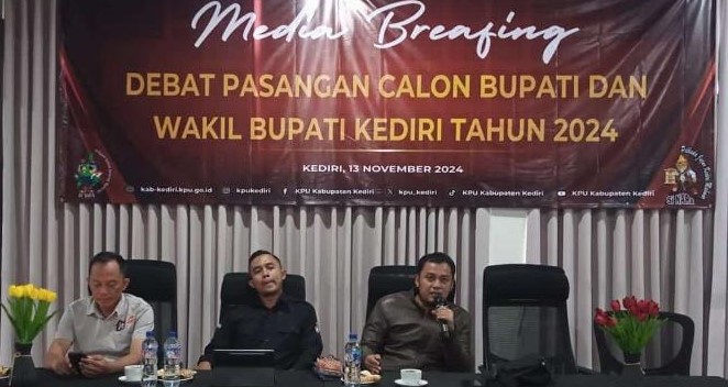 Besok, KPU Kabupaten Kediri Gelar Debat Paslon Terakhir