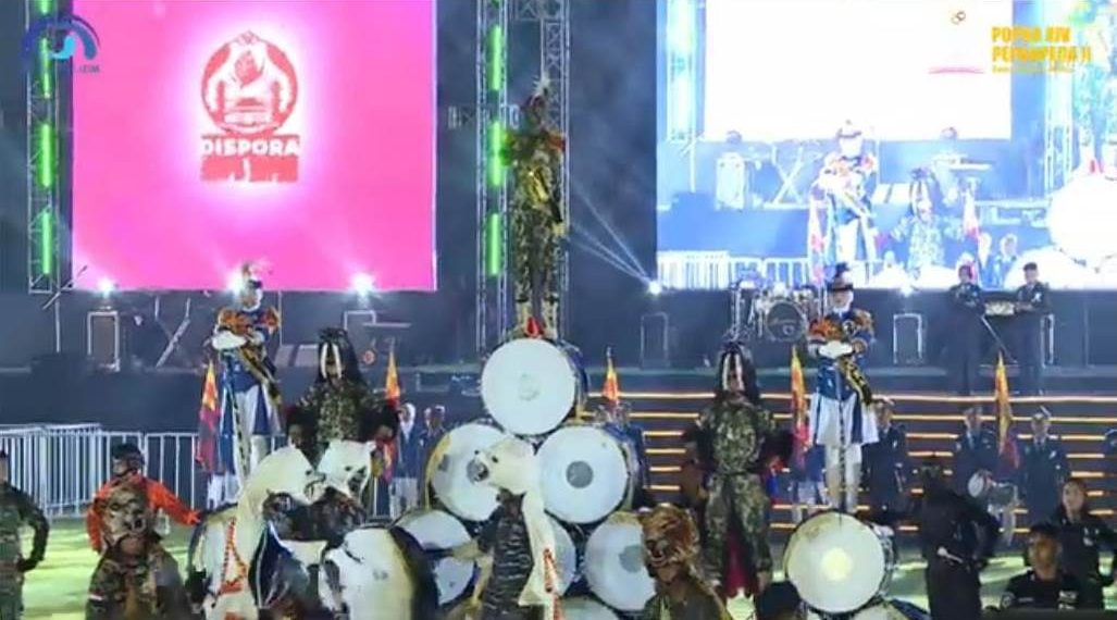 GS Jala Swara Madani SMAN 1 Taruna Madani Jatim Tampil Apik di Pembukaan Popda XIV