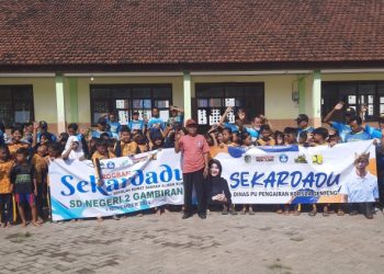 Puluhan Siswa Bergembira Ikuti Program Sekardadu, Korsda Genteng Selipkan Game dan Kuis