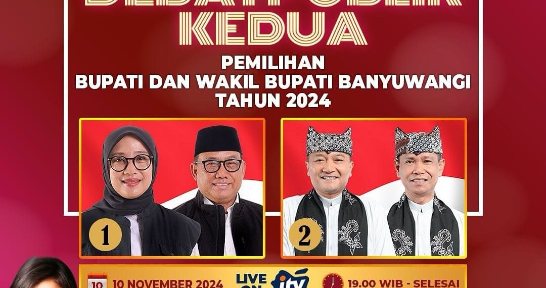 KPU Banyuwangi Gelar Debat Publik Kedua Cabup-Cawabup, Materi Disusun Lima Akademisi