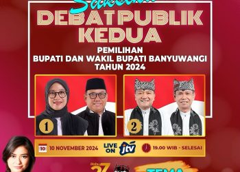 KPU Banyuwangi Gelar Debat Publik Kedua Cabup-Cawabup, Materi Disusun Lima Akademisi