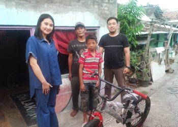 Sepeda Gayuh untuk Aldo, Wujud Empati Komunitas Pendukung Ipuk