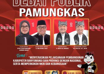 Hari Ini, KPU Banyuwangi Gelar Debat Terakhir Cabup-Cawabup dengan Tema Keserasian Pembangunan Daerah Sampai Nasional