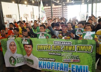 Ojol Malang Raya Solid bersama Gokil Gaspoll All In Menangkan Khofifah-Emil